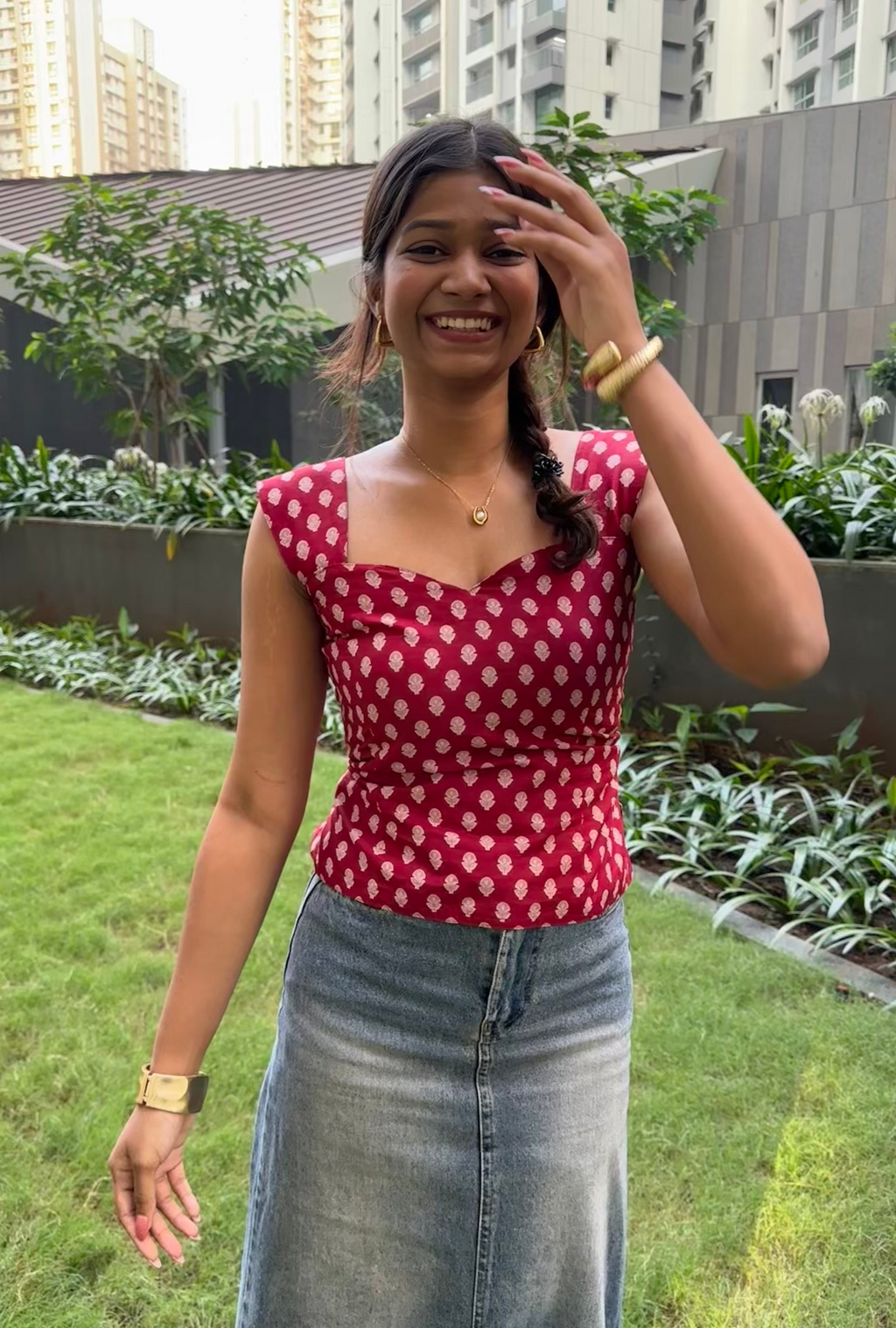 Sweetheart top front